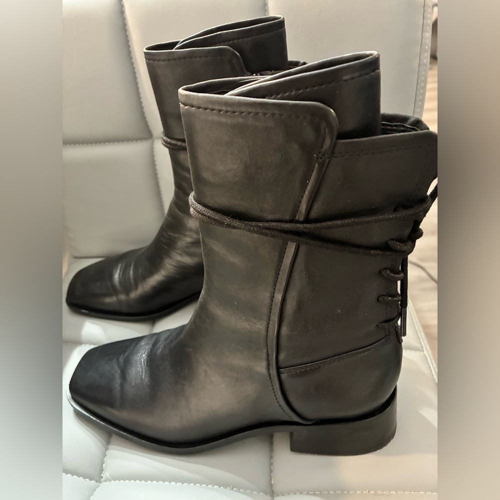 Sam Edelman Tana Black Leather Women's Boots